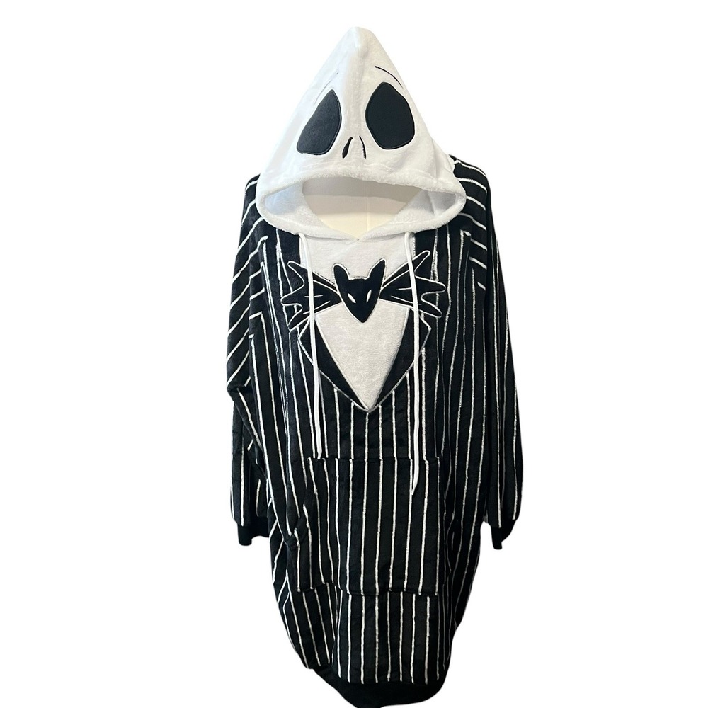 Disney Nightmare Before Christmas Hoodie Pullover Lounger Jack Skellington XL - Picture 3 of 9